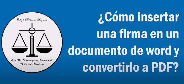 ¿Como insertar firmas y pasarla de word a PDF?